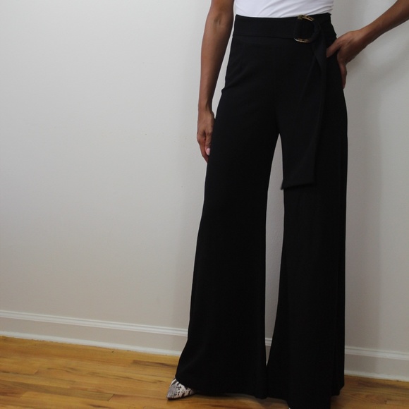 ONLY 1  SM. LEFT -- HIGH waist Wide Leg Trouser - Picture 3 of 4